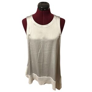 Eileen fisher silk asymmetrical tunic top shell